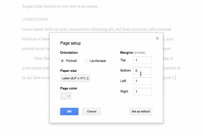How to Delete a Page in Google Docs