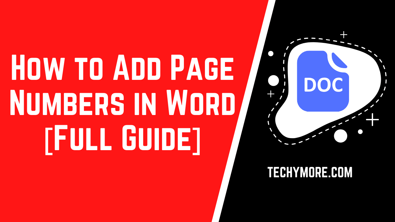 How to add page numbers in Word